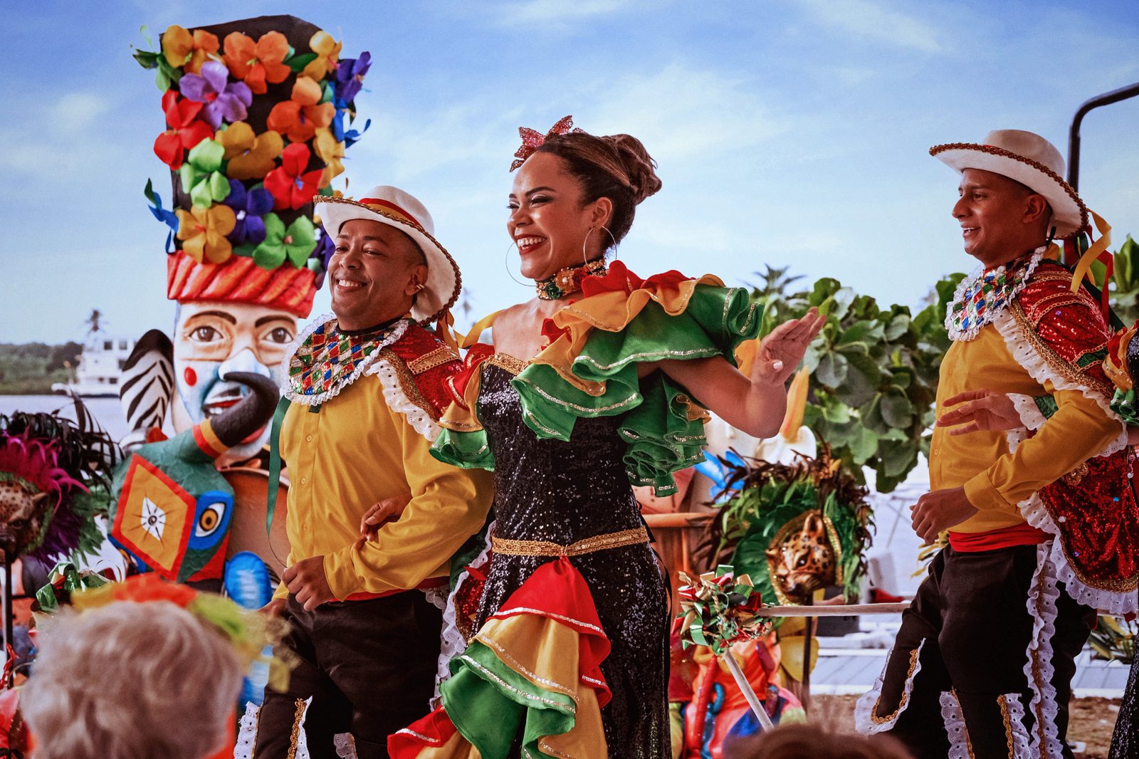 Carnaval performance for AmaWaterways guests in Barranquilla