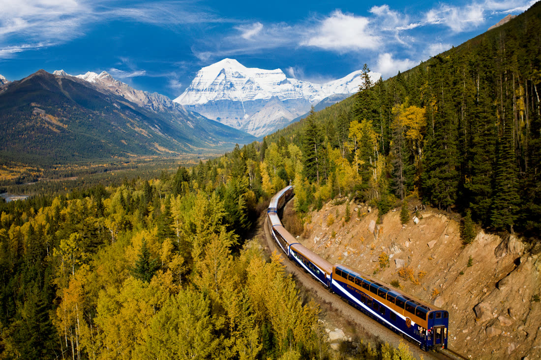 Rocky Mountaineer scenic mountain view