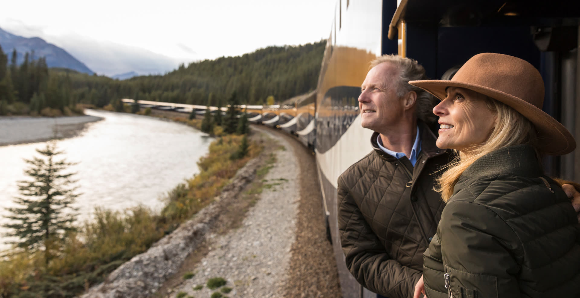 Rocky Mountaineer GoldLeaf Service outdoor viewing platform