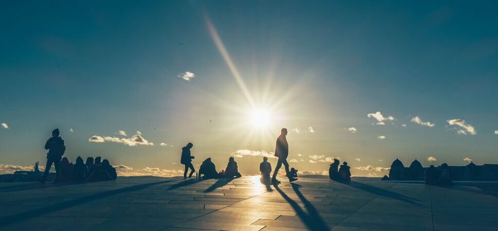 Catch the sunset from the top of the Oslo Opera House which you can walk up!