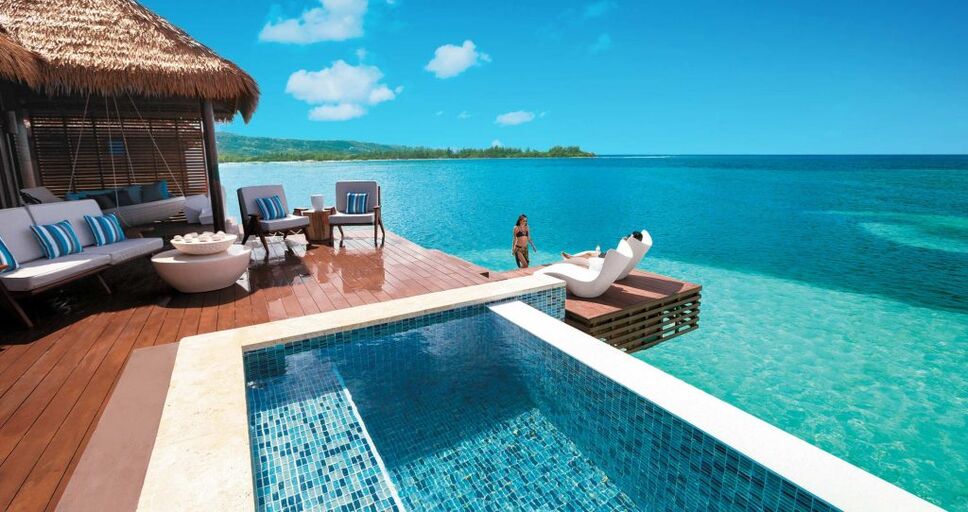 Ocean or pool dip? The correct answer is both! Photo courtesy of Sandals