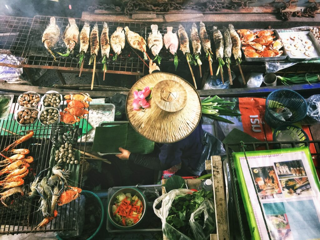 street scene in Southeast Asia