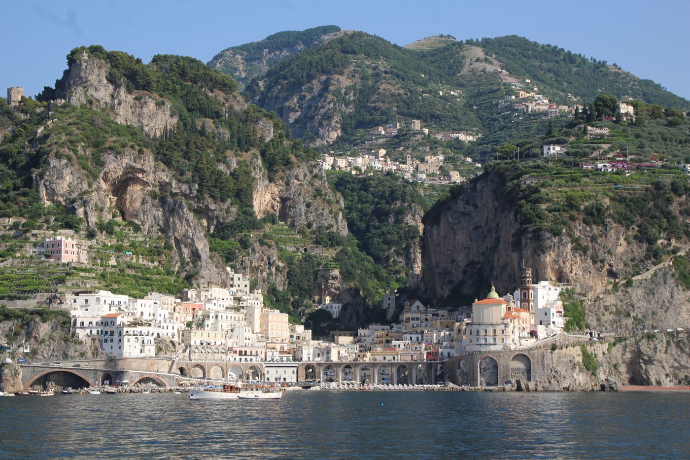 The town of Atrani on the Amalfi Coast of Italy