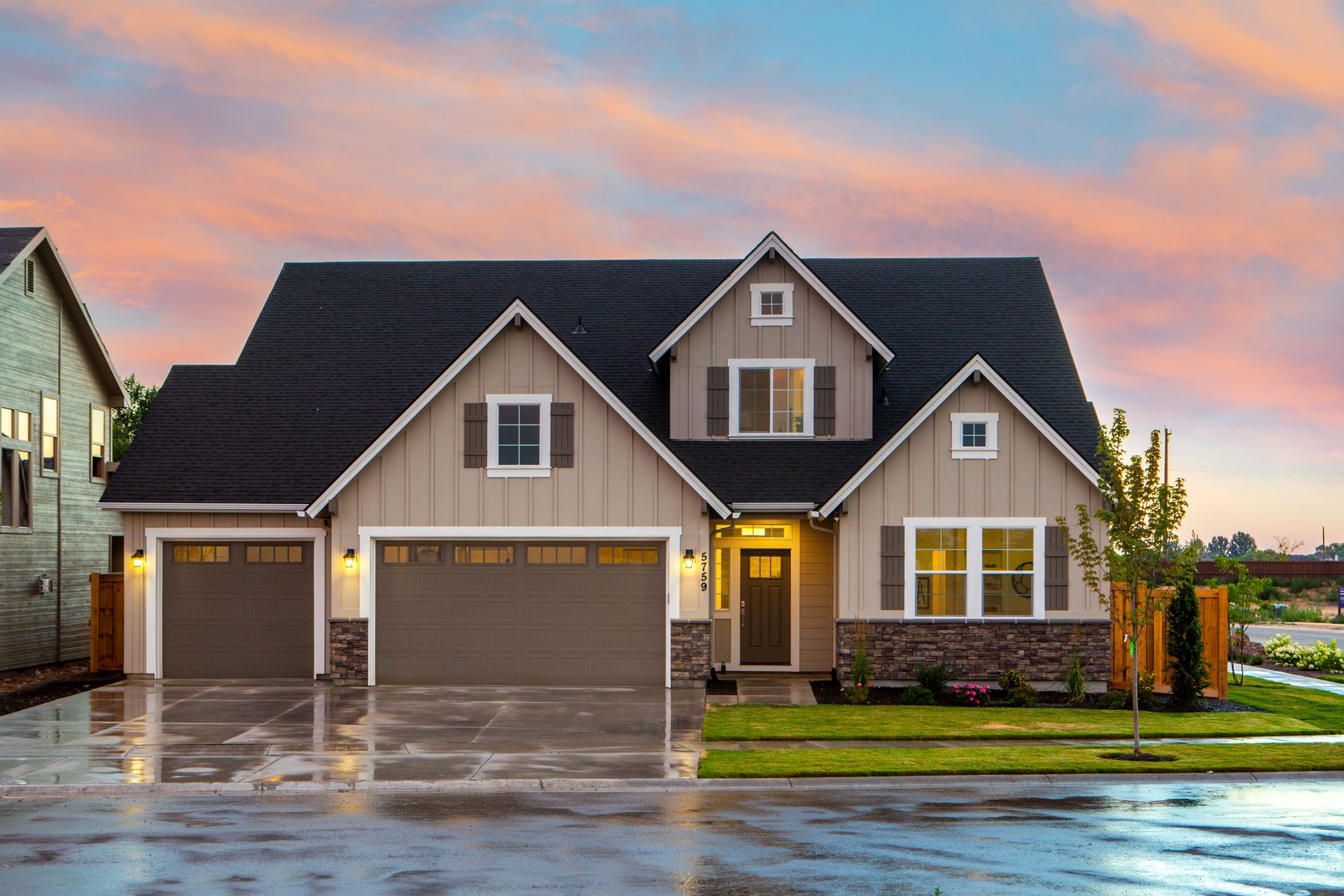 Beautiful mountain home exterior in Chattanooga