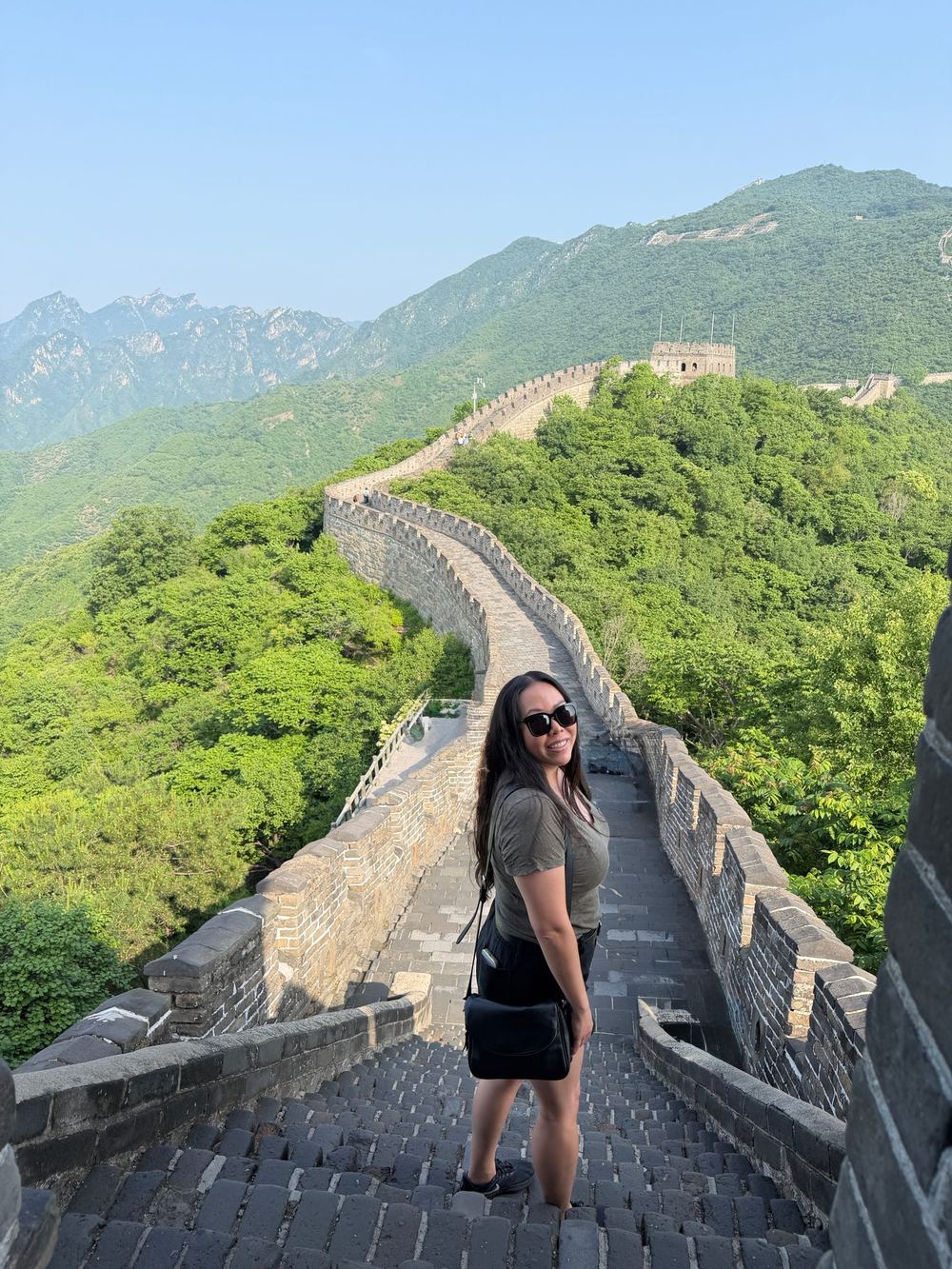 Renee Raver on the Great Wall of China
