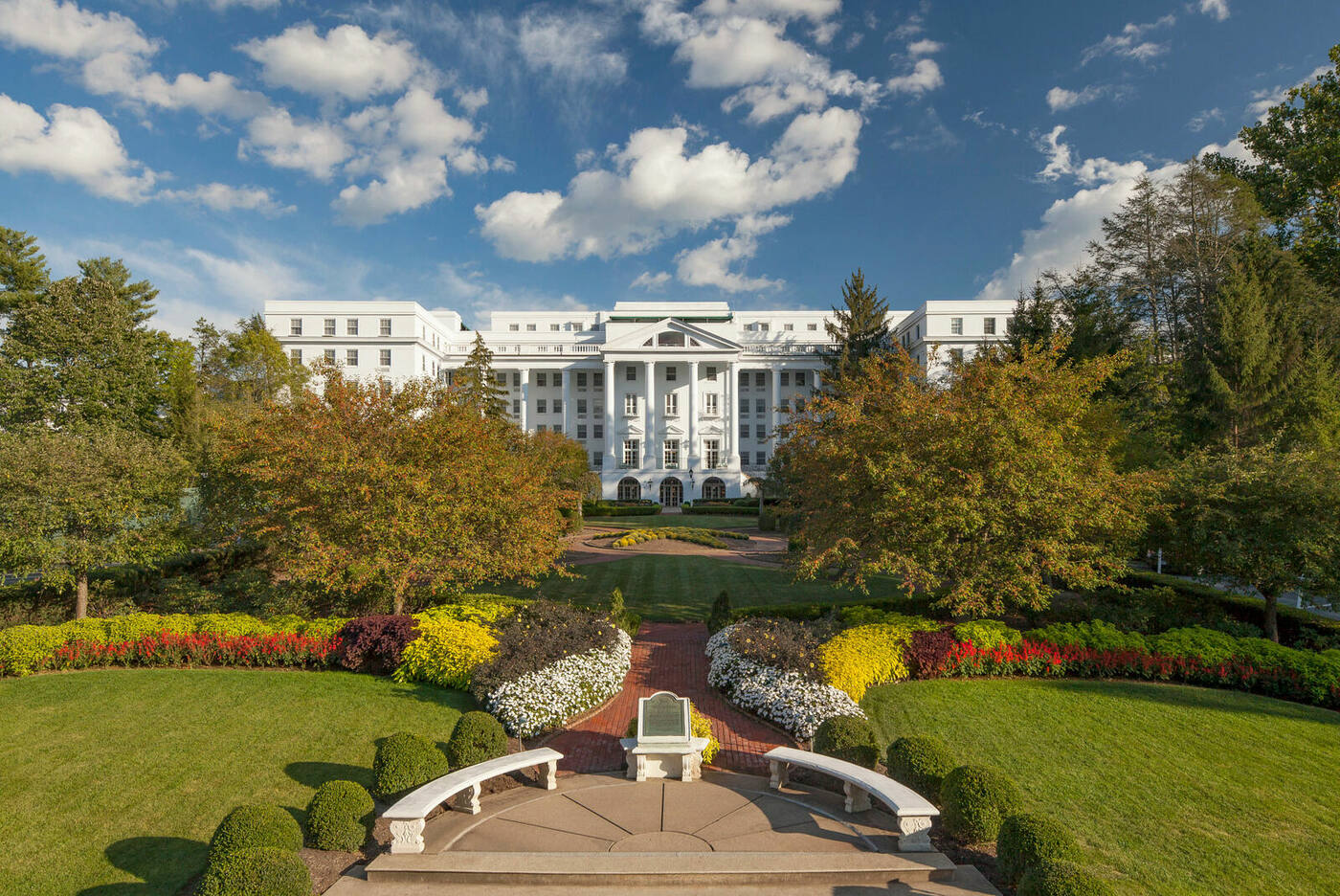 Garden path leading to The Greenbrier