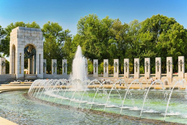 Fountains at the World War II Memorial