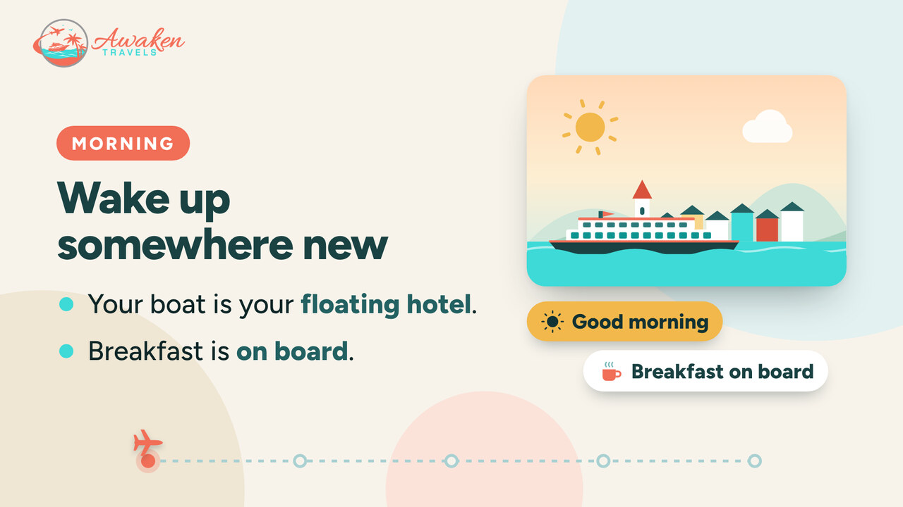 A day on a river cruise