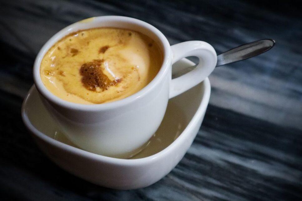 Hanoi egg coffee