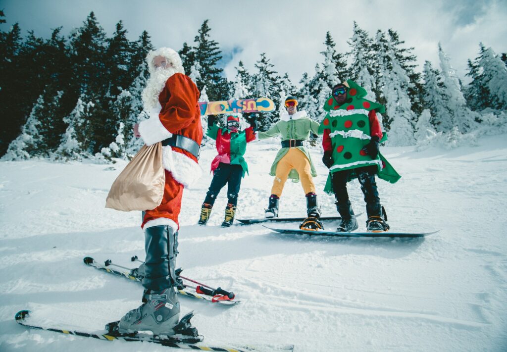 Christmas skiing