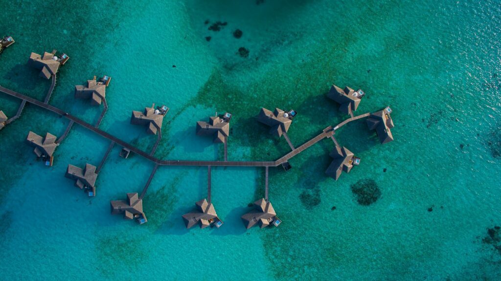 Maldives overwater bungalow