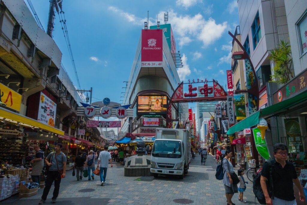 Ueno shopping street