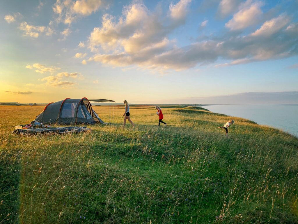 camping family