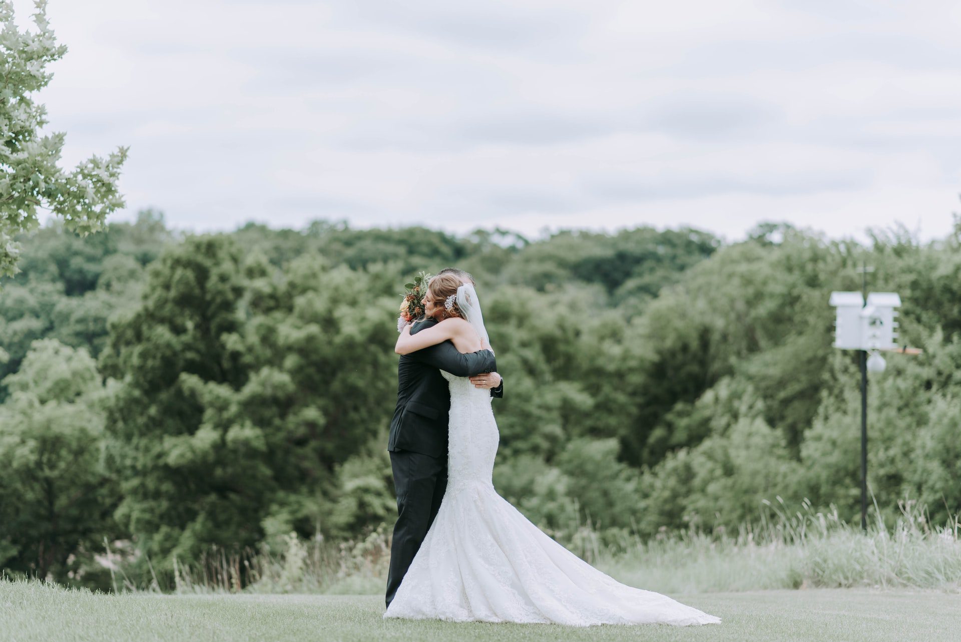 Wedding hug