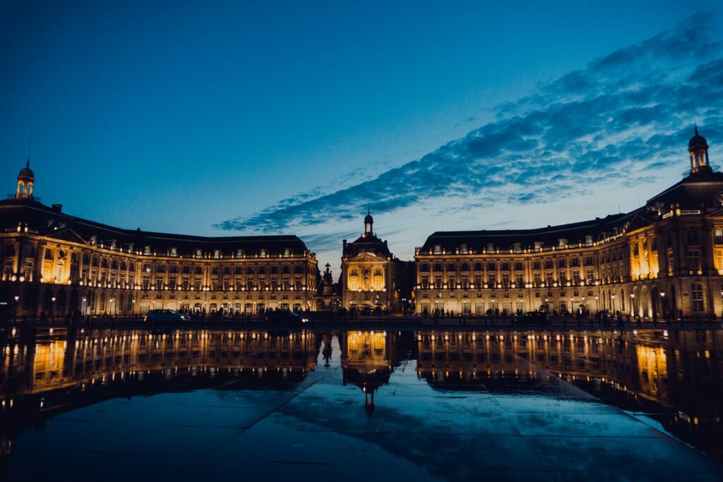 Bordeaux palace in Europe