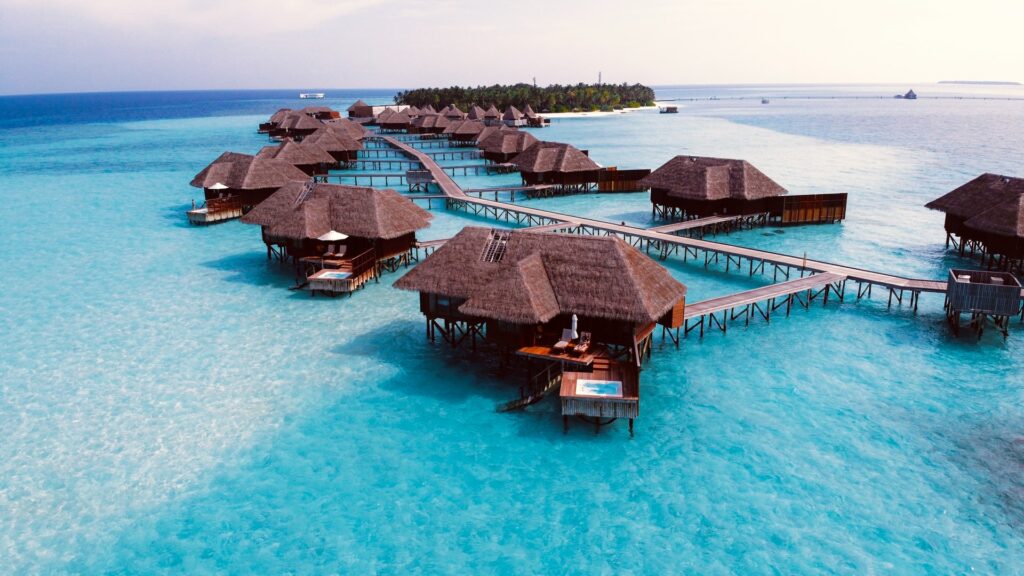 overwater bungalows with plunge pools